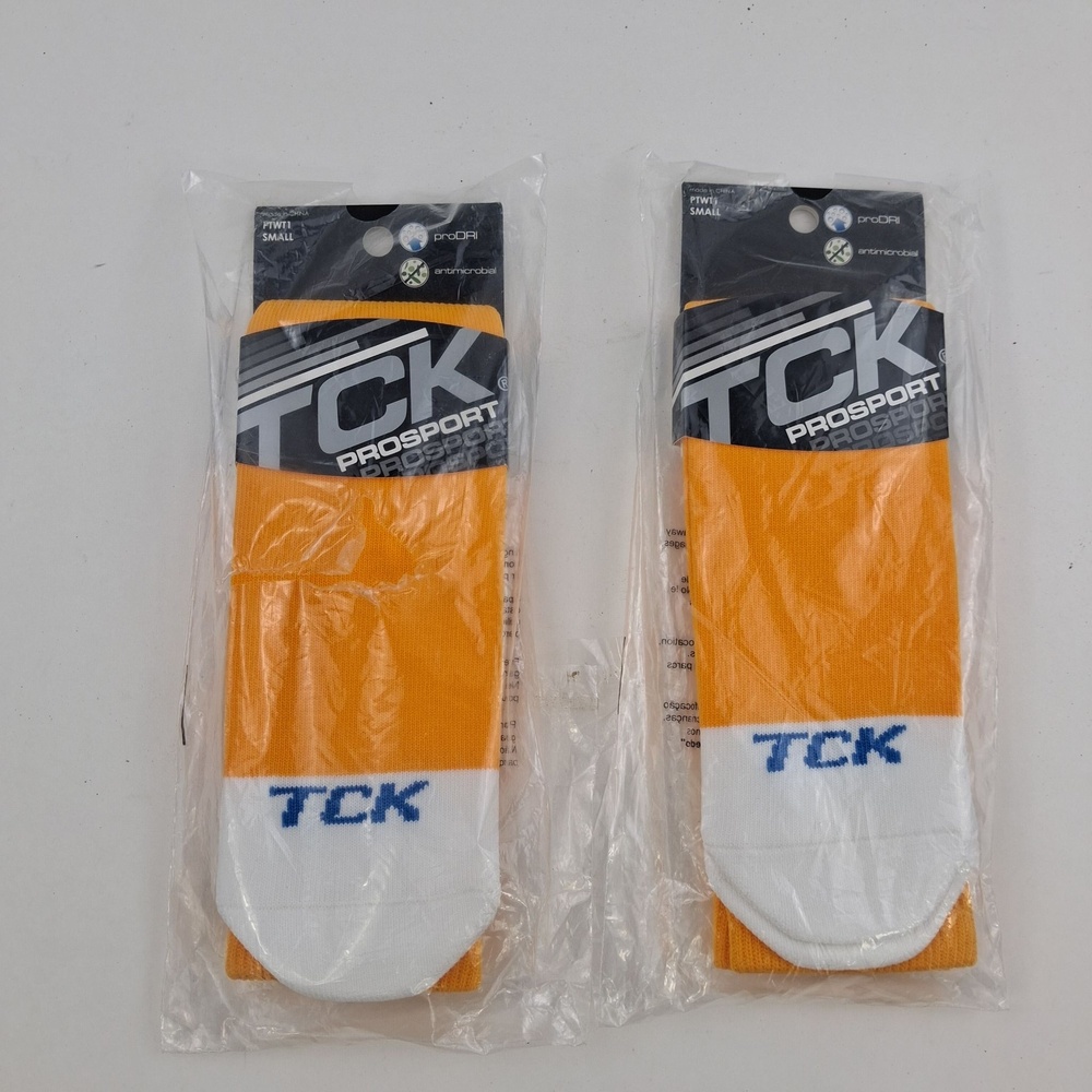 TCK ProSport Athletic Socks Mens Small Gold Over Calf ProDRI Antimicrobial